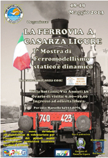 18 e 19 Maggio, Casarza: Esposizione di modellismo “La Ferrovia a Casarza”