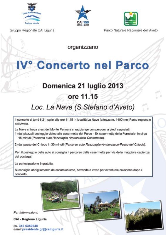 21 Luglio, Foresta del Penna: IV°Concerto nel Parco