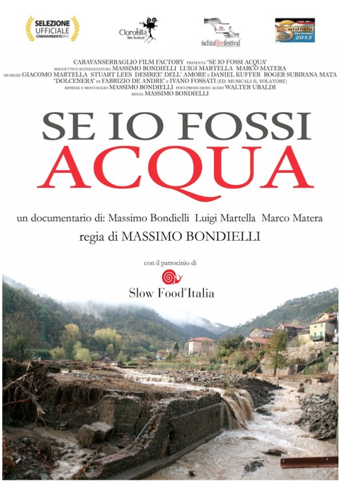 26novembre, Sestri L.: per il ciclo "Costruiamo insieme una Liguria sicura per tutti", proiezione del film documentario “Se io fossi acqua”