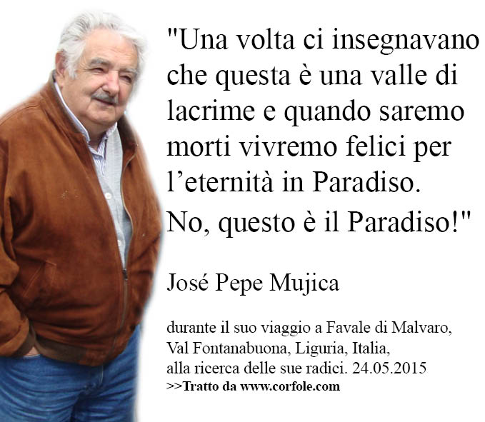 Mujica a Favale - ai giovani "Siamo figli del nostro impegno, nessuno regala niente"