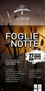 27 Agosto: Sestri Levante: performance Foglie di Notte alal Torre dei doganieri, di Ermanno Librasi e Marita Viola

