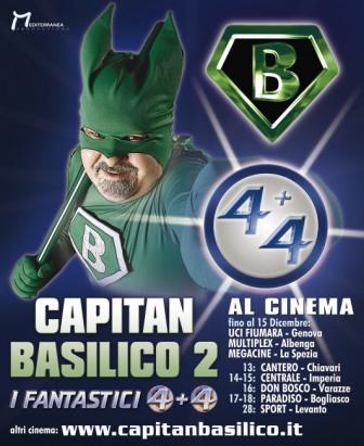 13 dicembre, Chiavari: proiezione film “Capitan Basilico 2 (I Fantastici 4+4)”