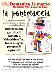 11 MArzo, Moconesi Alto: pentolaccia per bambini con giochi e frittelle per tutti