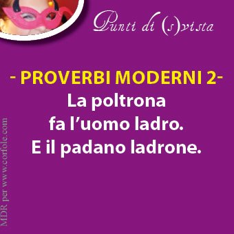 Punti di (s)vista - PROVERBI MODERNI 2