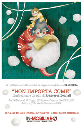 16 Marzo, Moconesi:Vernissage di Francesca Bennati, giovane ma già affermata pittrice ed illustratrice