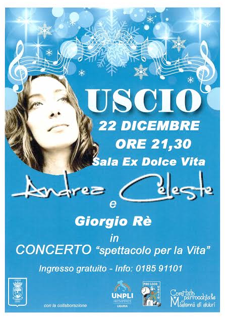 Domenica 22 dicembre, Uscio: concerto “Spettacolo per la Vita”, per la lotta contro il melanoma. Ingresso gratuito.