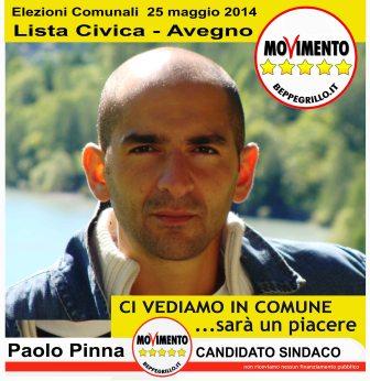 ELEZIONI AVEGNO: ecco la lsita del Movimento 5 Stelle con Paolo Pinna candidato Sindaco